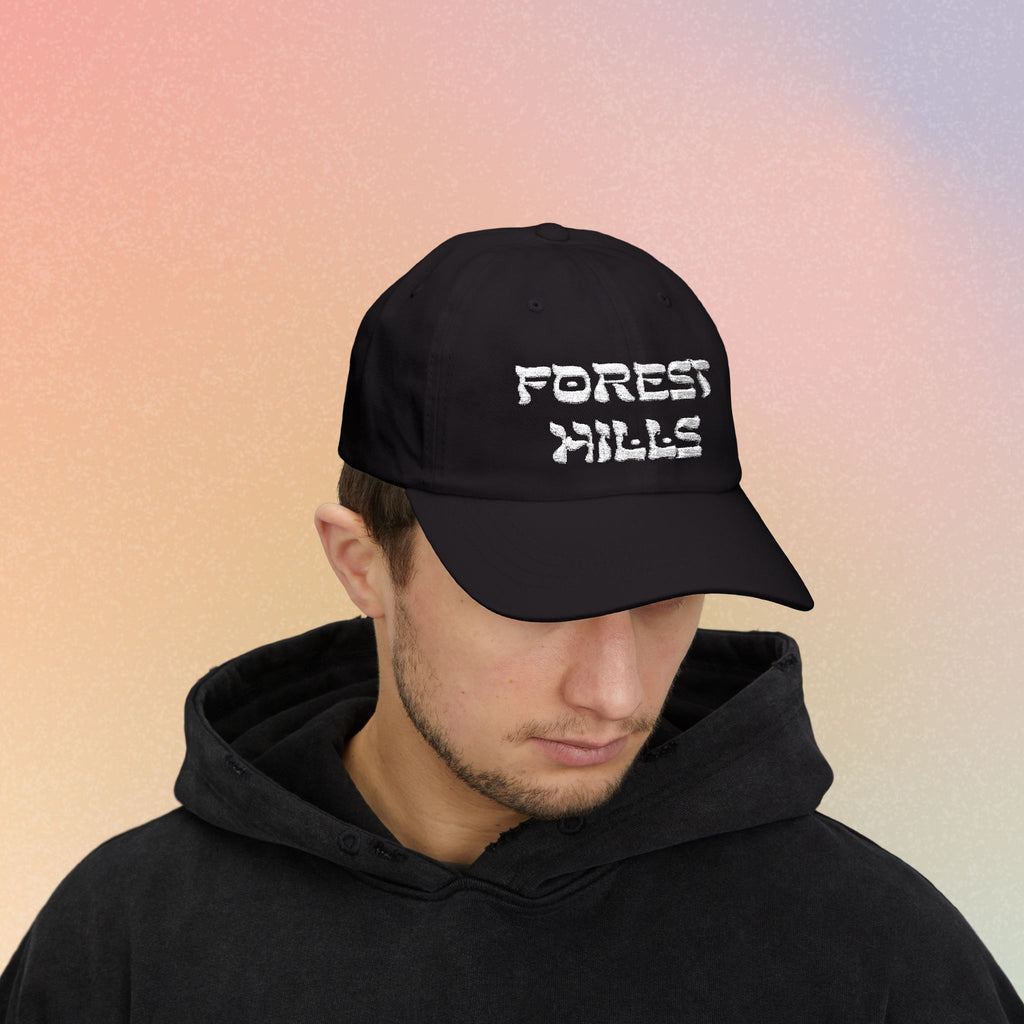 Forest Hills Hebrew Style Font Baseball Cap - Queens New York Jewish Pride