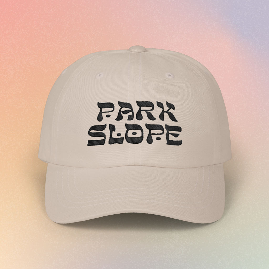 Park Slope Hebrew Font Baseball Cap | NYC Jewish Pride (Light Colors)