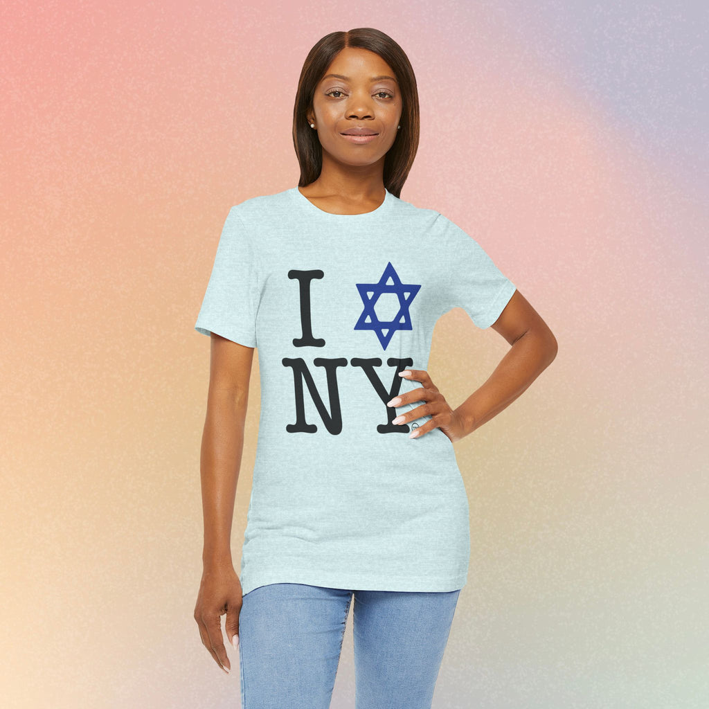 I Love NY Jewish Star T-Shirt | Jewish New York Pride Tee