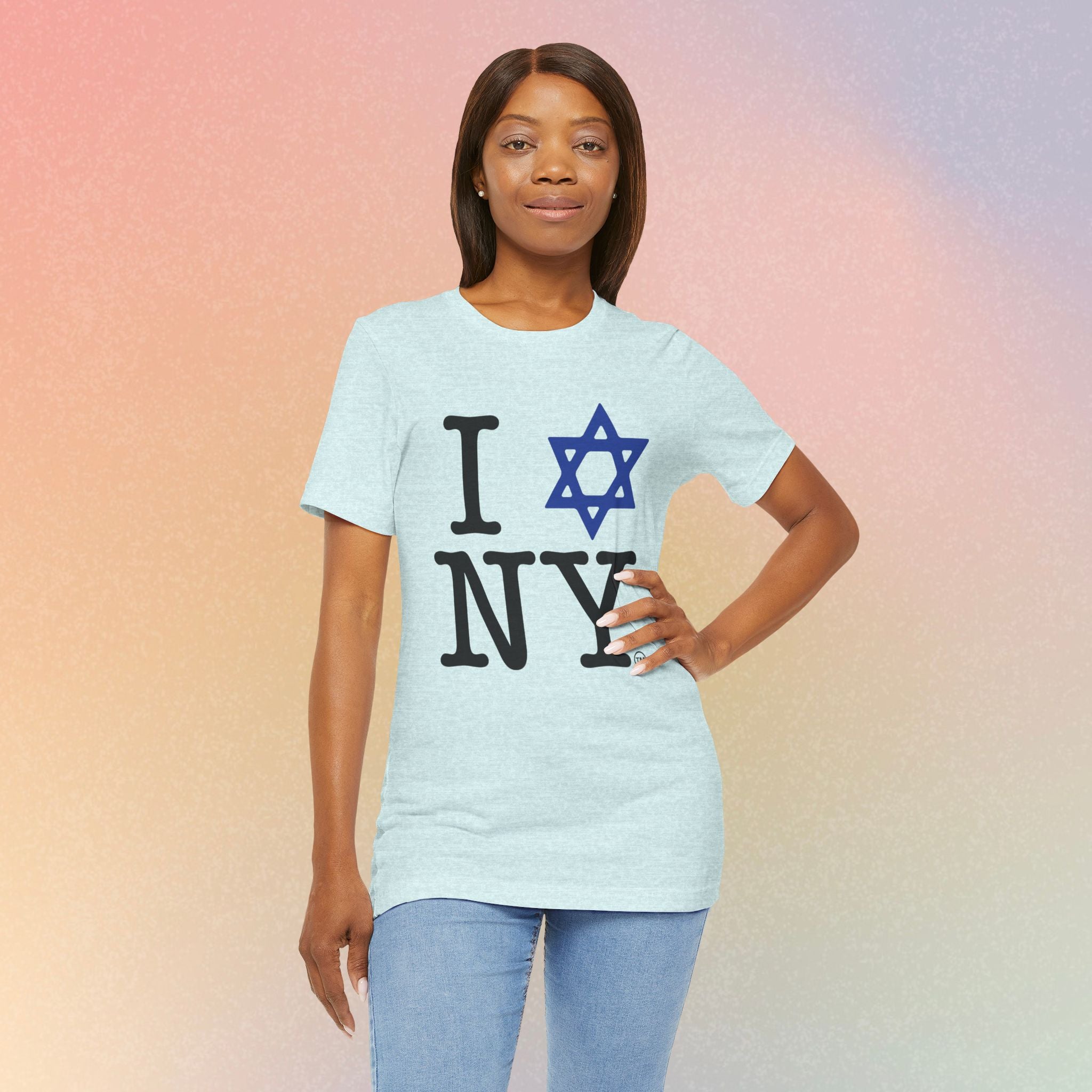 I Love NY Jewish Star T-Shirt | Jewish New York Pride Tee