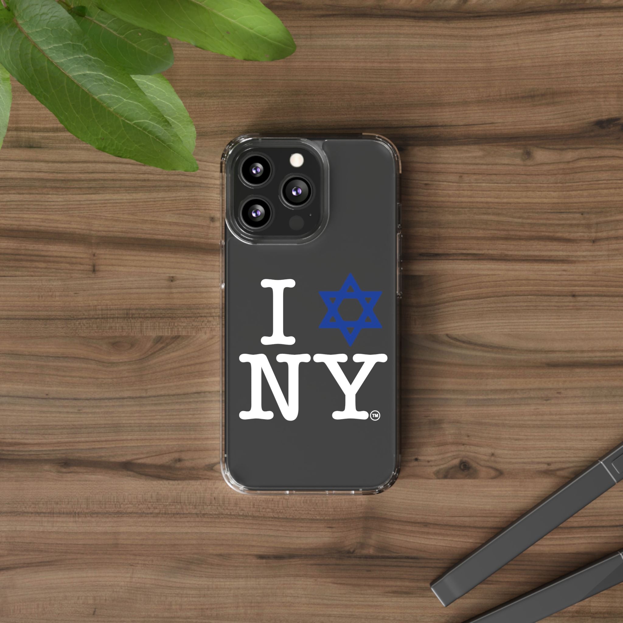 I Love NY Jewish Star Phone Case | Clear Case, Jewish New York Design