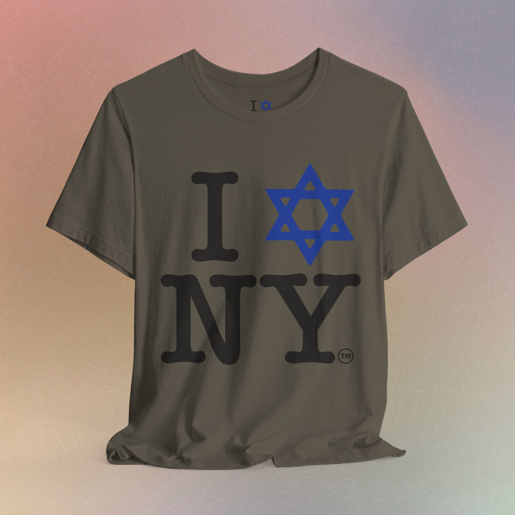 I Love New York Jewish Star of David T-Shirt - Jewish New York Pride