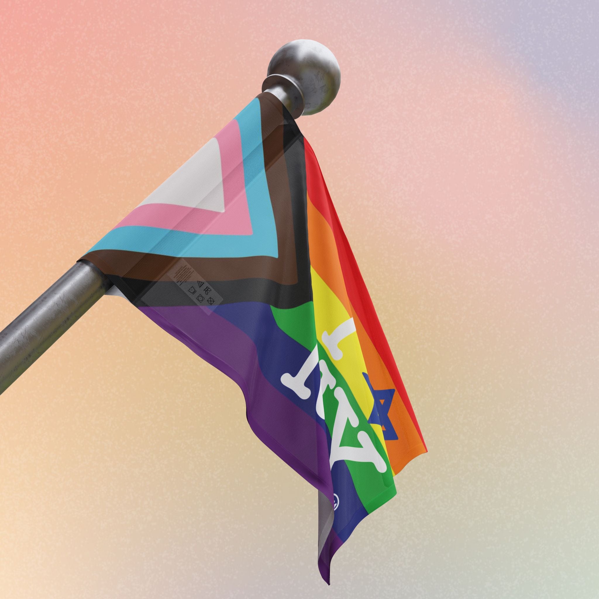 LGBTQIA I Love NY Jewish Star Flag