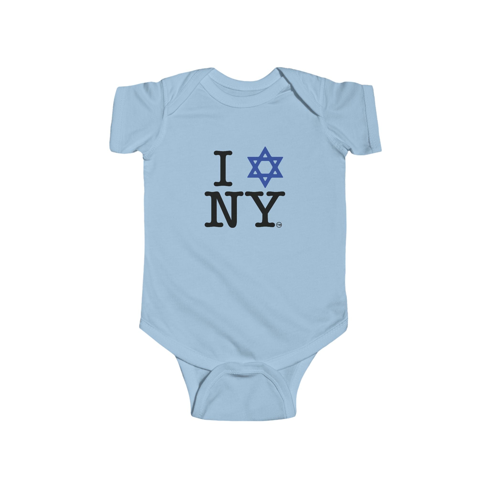 I Love NY Star of David Infant Onesie | Jewish New York Pride