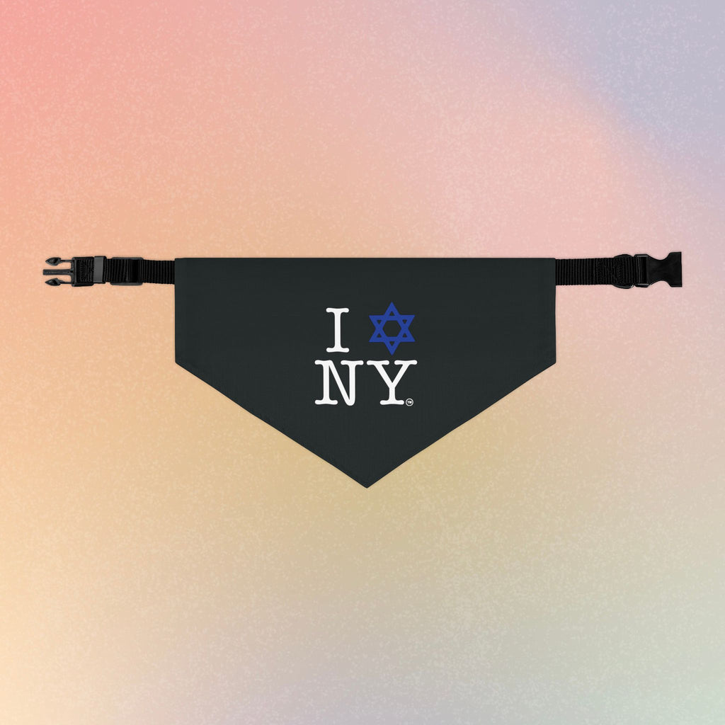 I Love New York Jewish Star Pet Bandana Collar