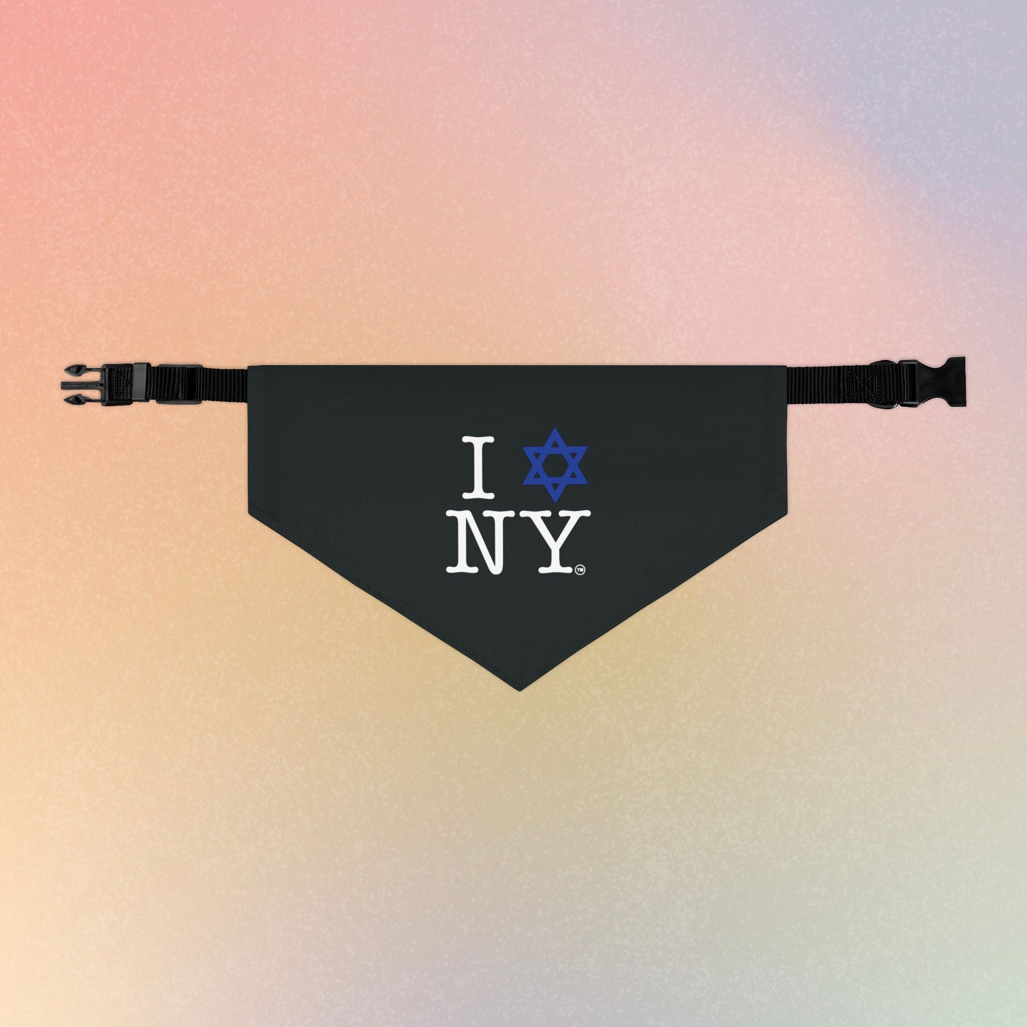 I Love New York Jewish Star Pet Bandana Collar