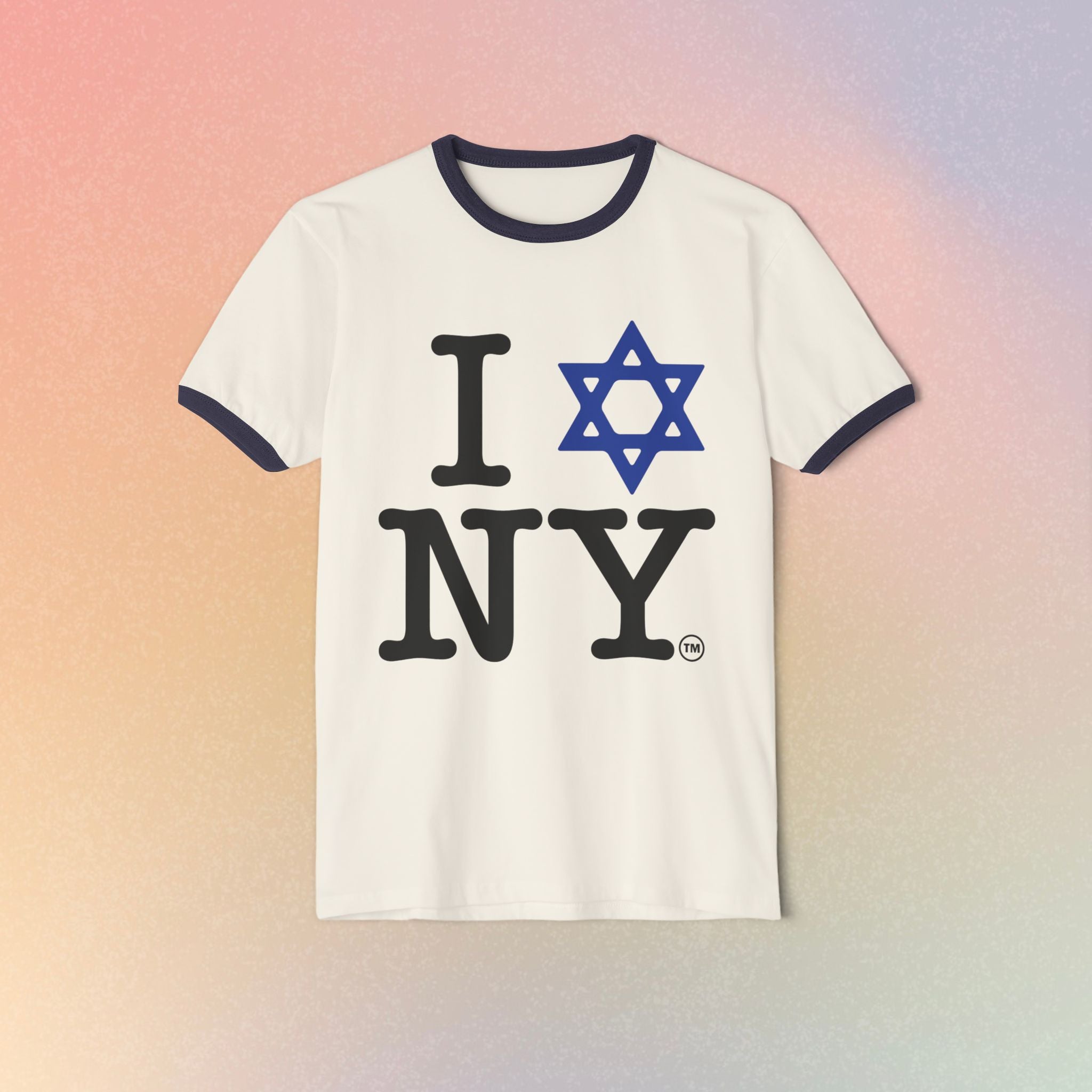 I Love NY Jewish Star T-Shirt | Ringer Tee, Jewish New York Pride