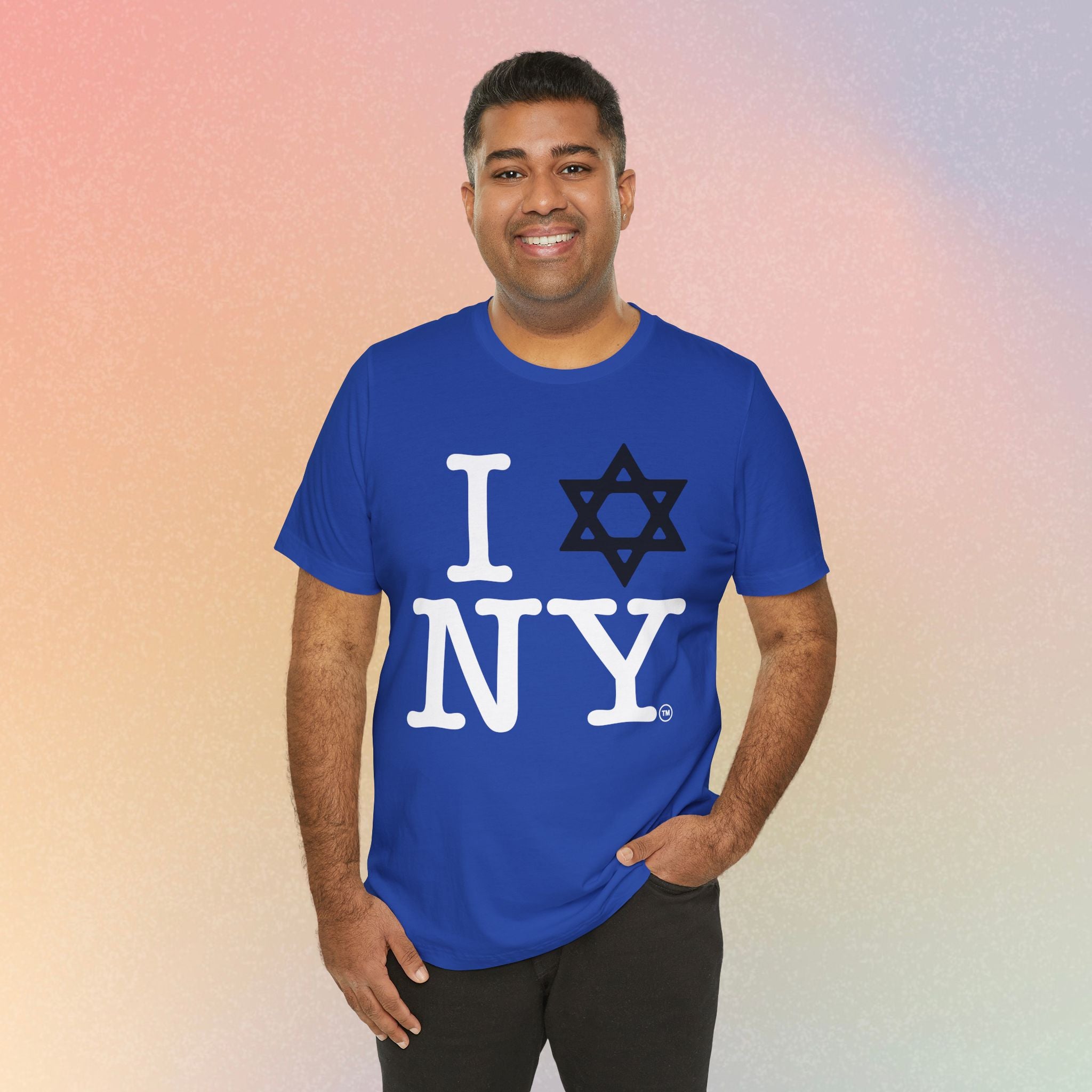 I Love New York Jewish Star of David T-Shirt - Jewish New York Pride