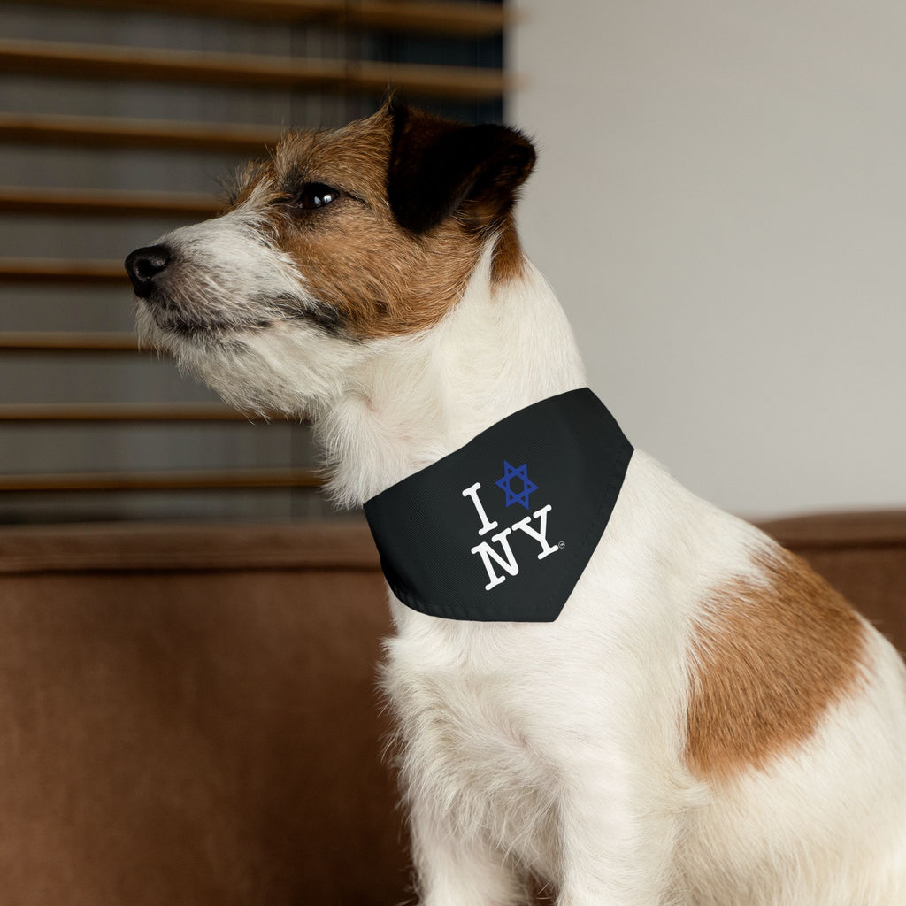 I Love NY Jewish Star Pet Bandana Collar Dog/Cat