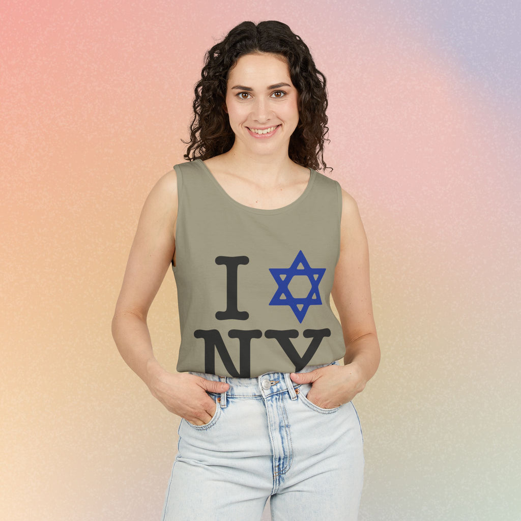 I Love NY Jewish Star Tank Top — Jewish NYC Pride Israel Love Sleeveless Tee