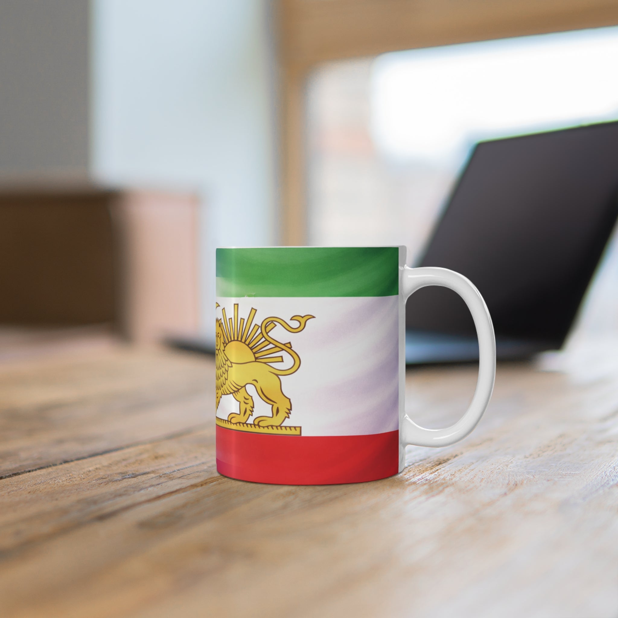 Israeli Flag and Persian Lion Flag Mug