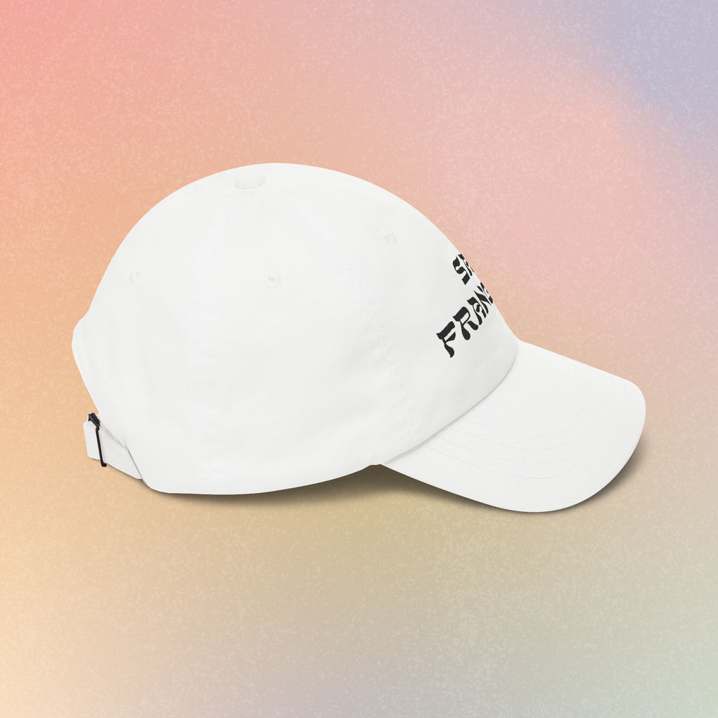San Francisco Hebrew Style Font Baseball Hat | SF Jewish Pride (Light Colors)