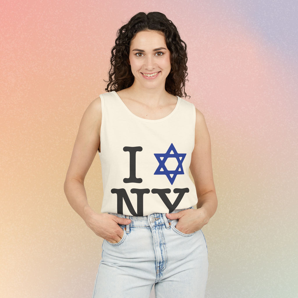 I Love NY Jewish Star Tank Top — Jewish NYC Pride Israel Love Sleeveless Tee