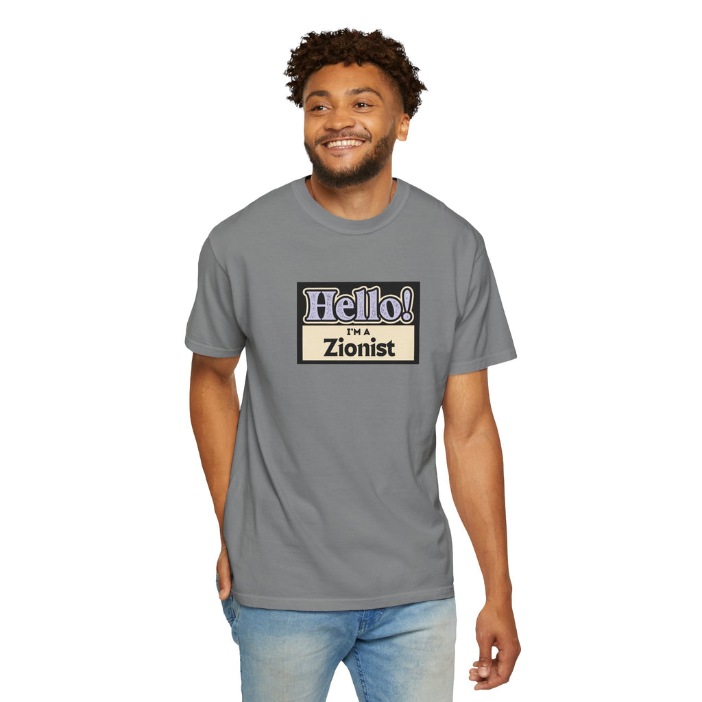 "Hello! I'm a Zionist" Graphic Tee - Jewish Pride T-Shirt