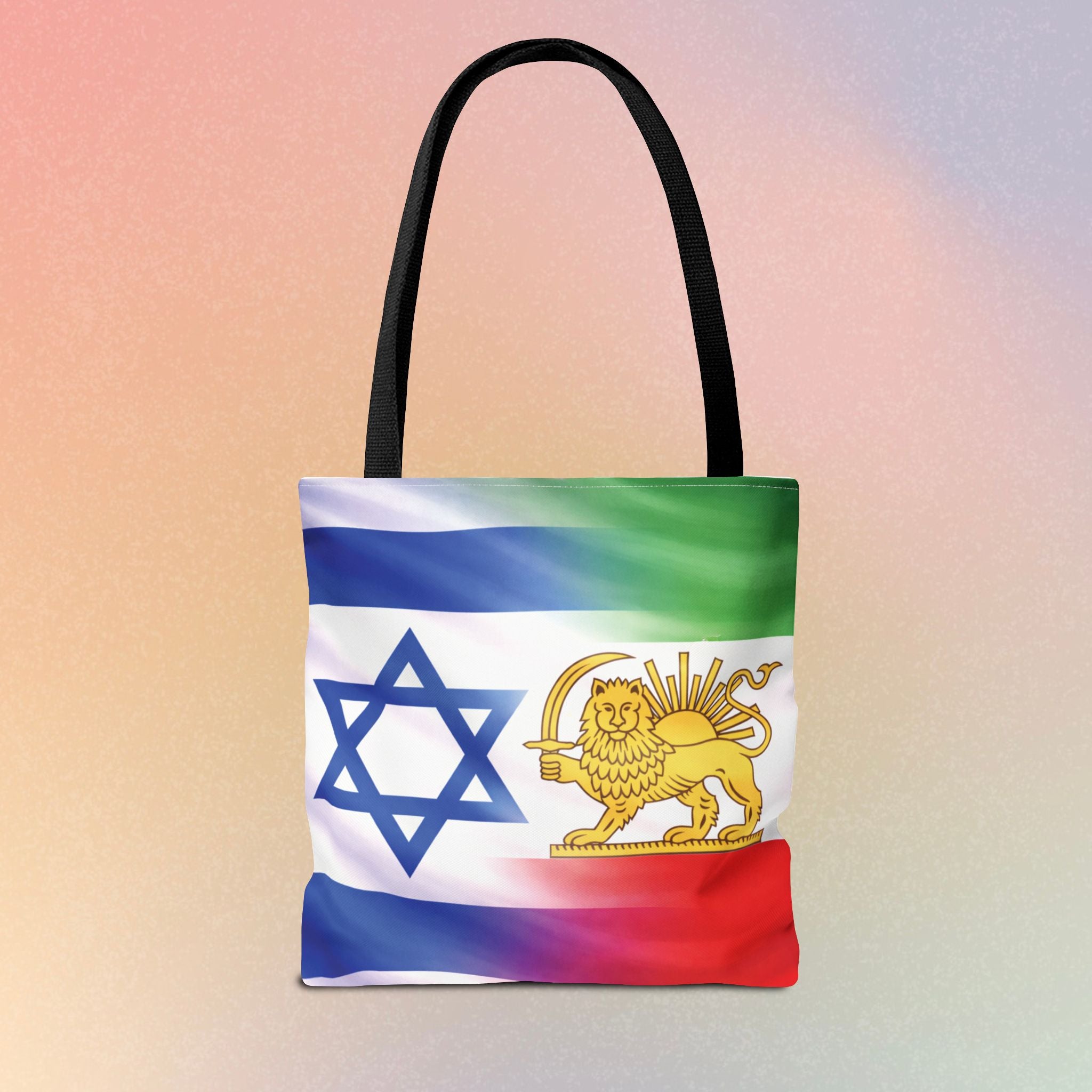 Persian-Israeli Flags Solidarity Tote Bag