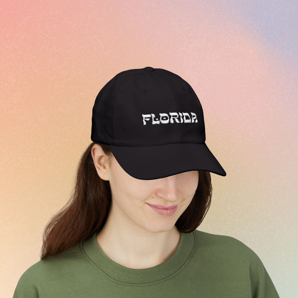 Florida Hebrew Style Font Baseball Hat | Florida Jewish Pride (Dark Colors)