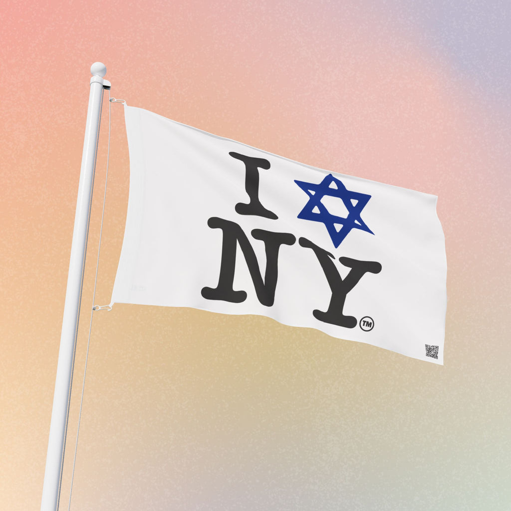 I Love NY Magen David Flag | Jewish New York Pride Flag