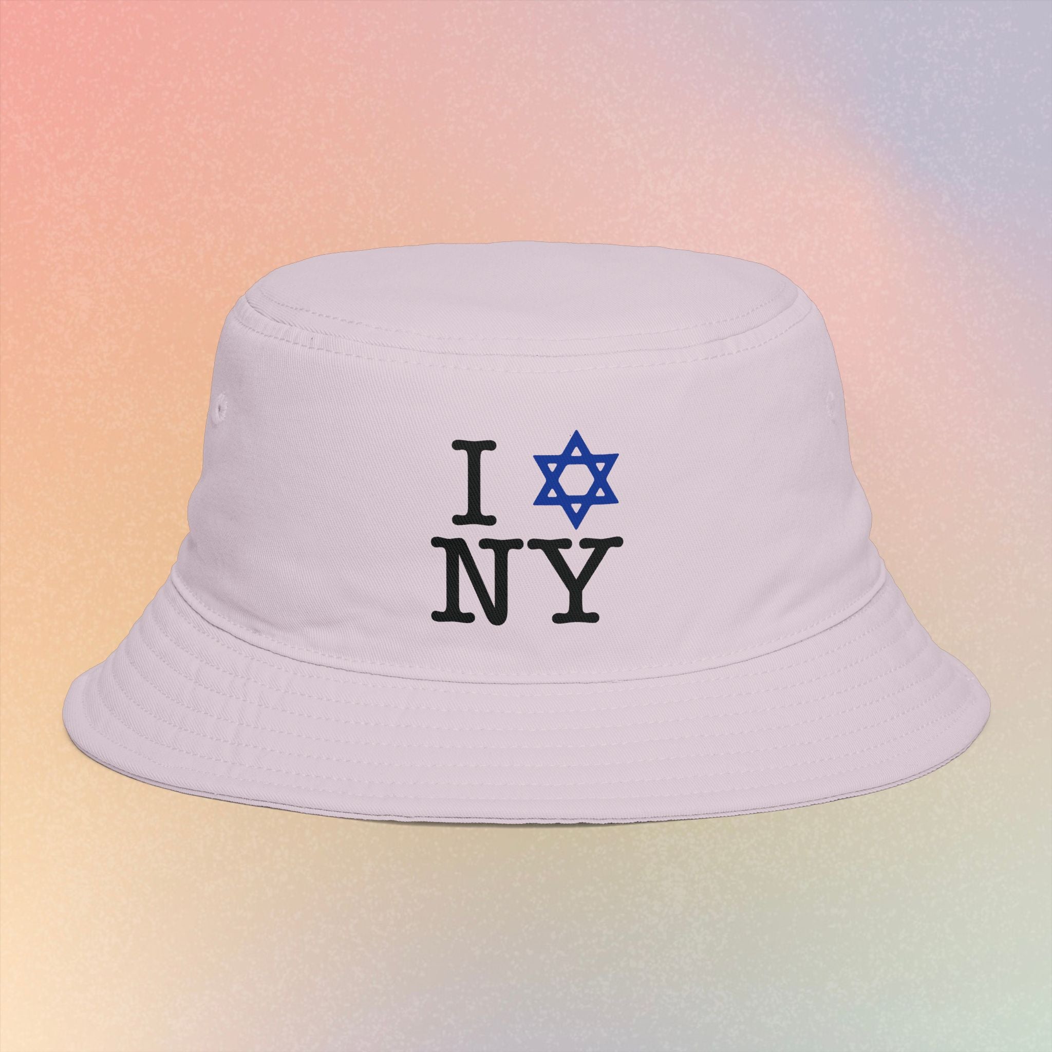 I Love NY Jewish Star Bucket Hat - Jewish New York Pride Bucket Hat