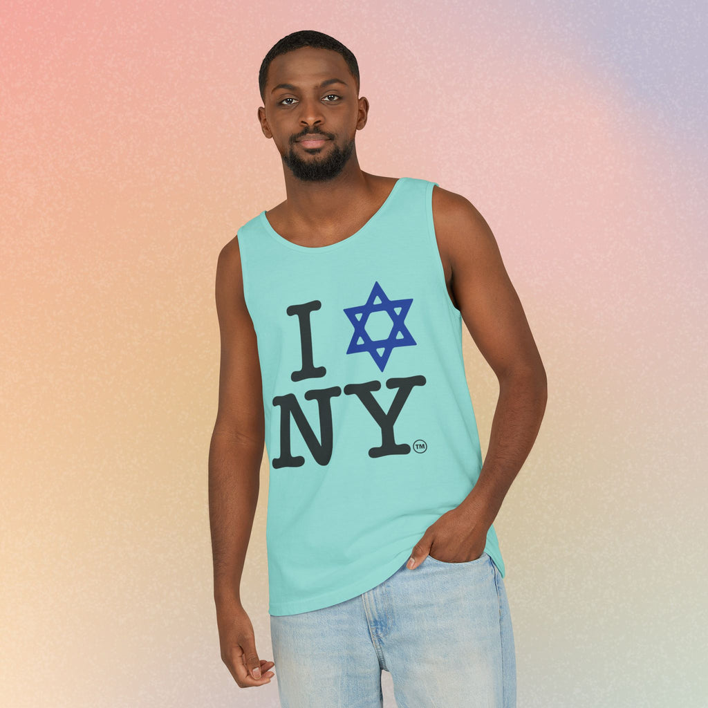 I Love NY Jewish Star Tank Top — Jewish NYC Pride Israel Love Sleeveless Tee