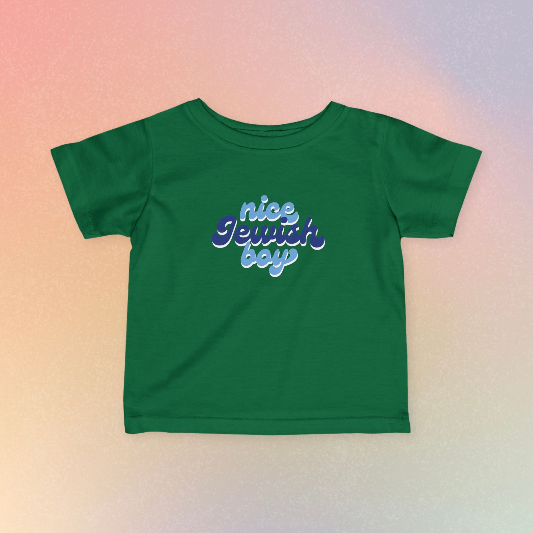 Infant Tee — "Nice Jewish Boy" Cute Retro Baby T‑Shirt (Newborn to 24M)