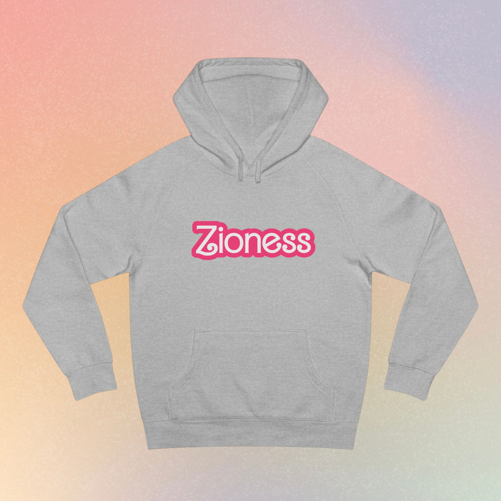 Zioness Pink Barbie Font Hoodie - Female Jewish Pride