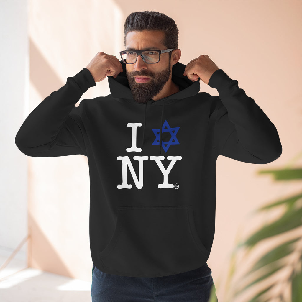 I Love NY Jewish Star Hoodie | Jewish New York Pride