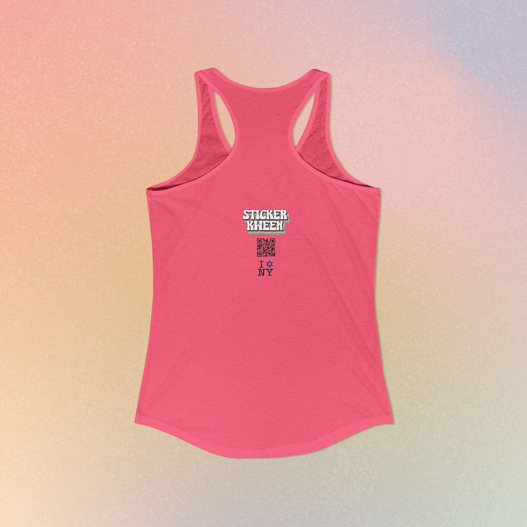 I Jewish Star Love NY Women's Racerback Tanktop