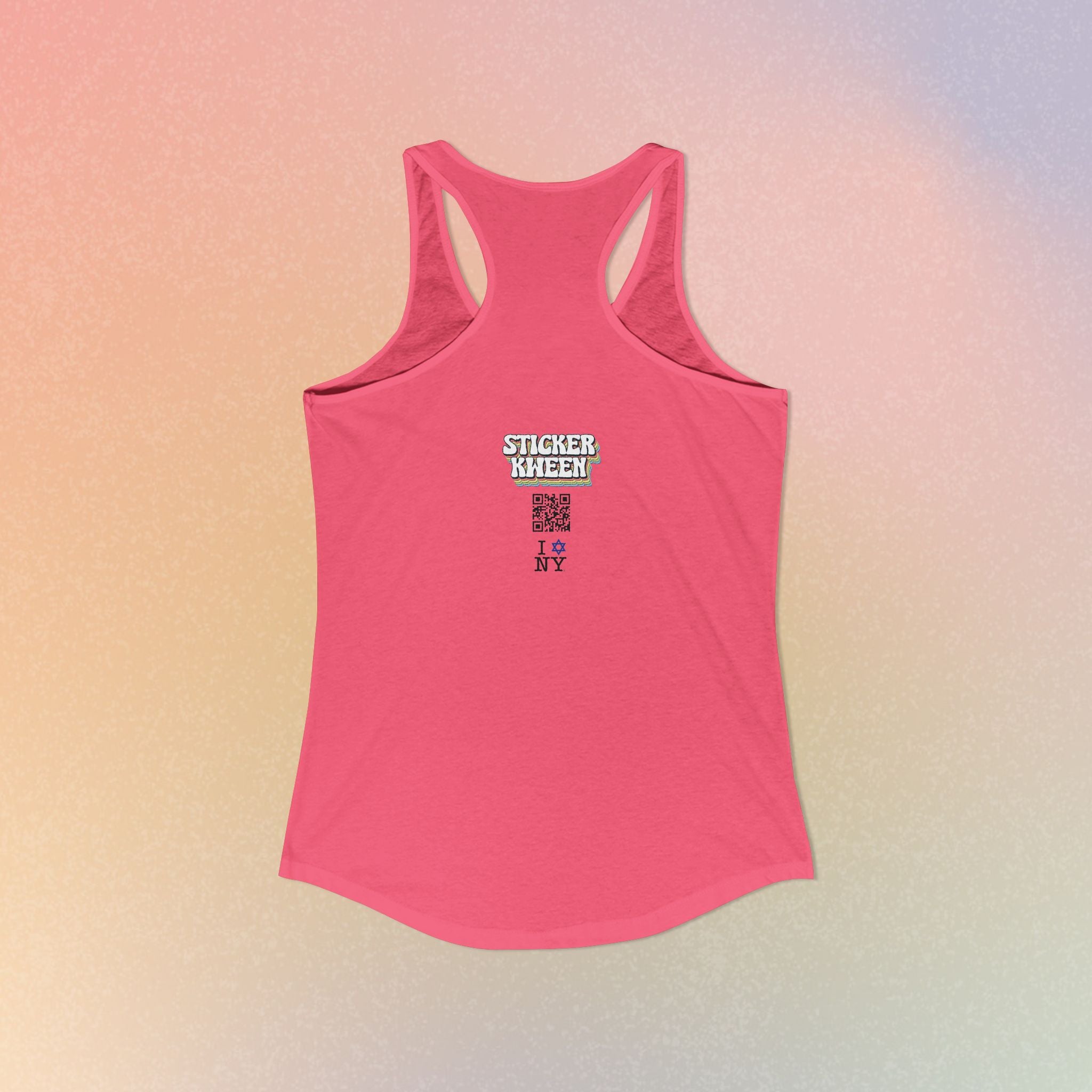 I Jewish Star Love NY Women's Racerback Tanktop