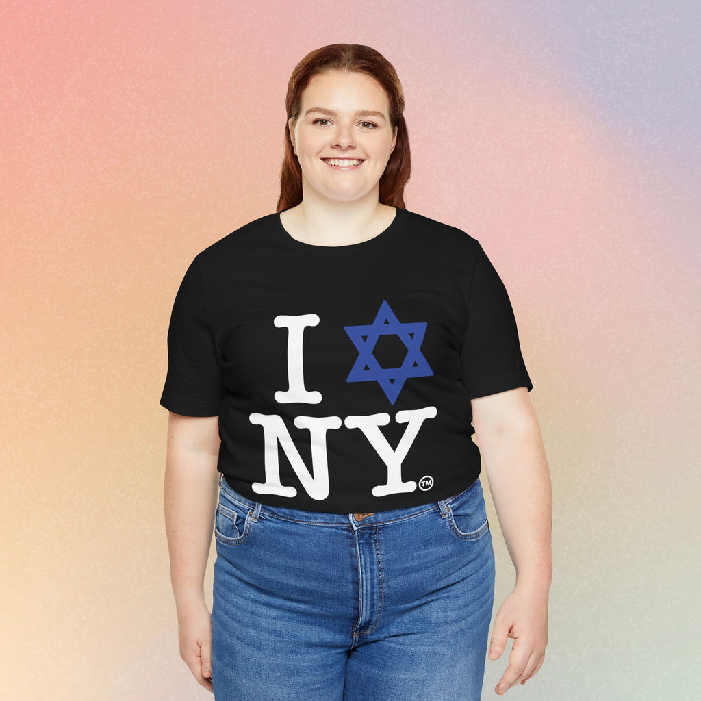 I Love New York Jewish Star of David T-Shirt - Jewish New York Pride