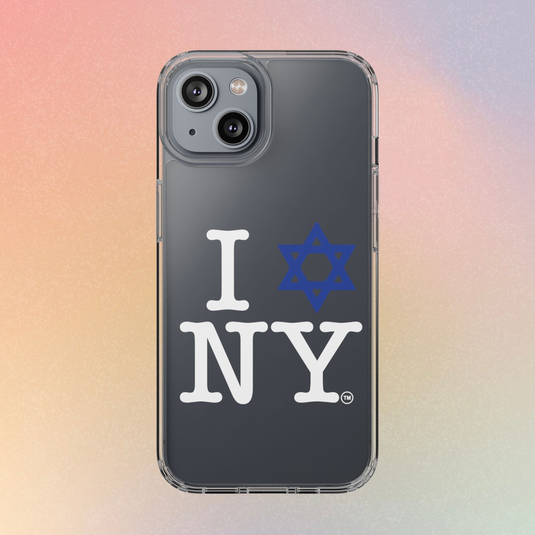 I Love NY Jewish Star Phone Case | Clear Case, Jewish New York Design