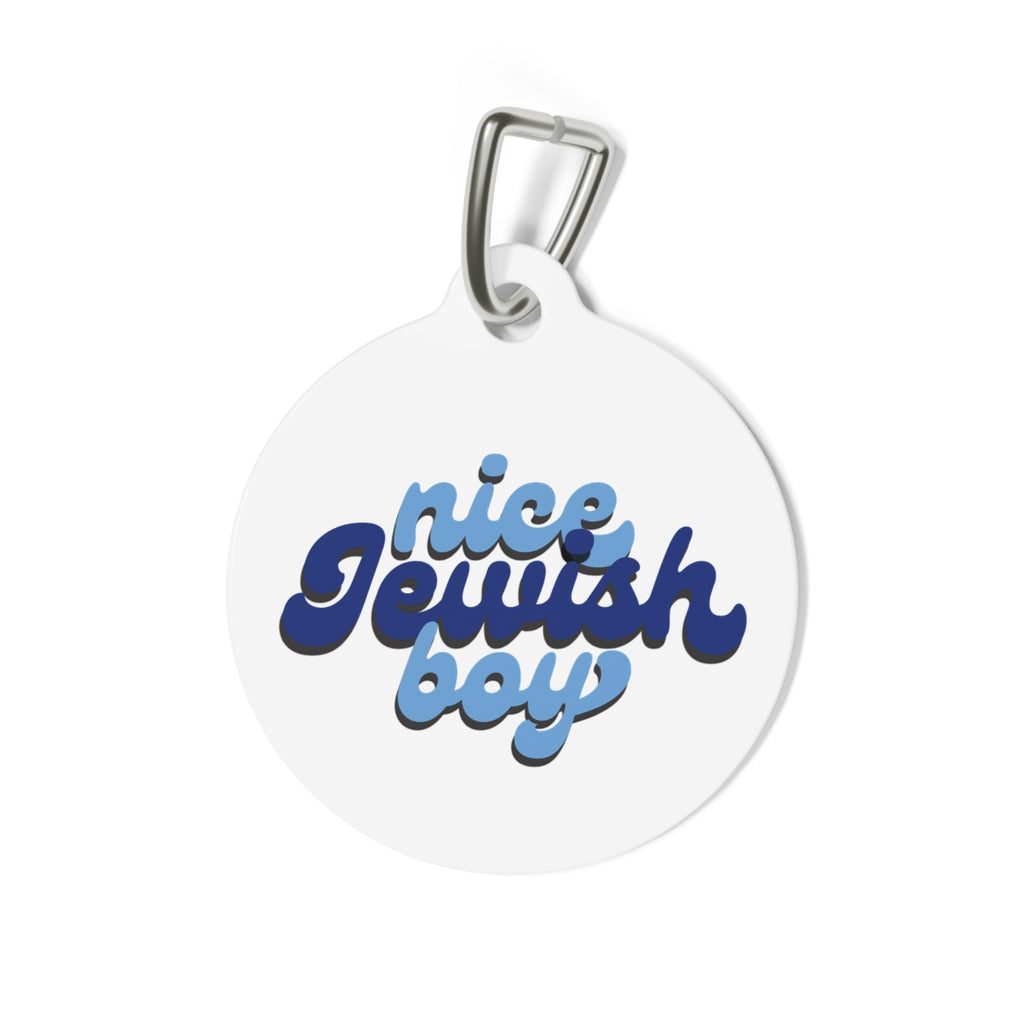 Nice Jewish Boy Pet Tag