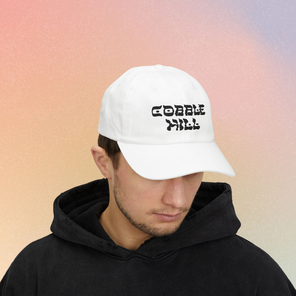 Copy of Cobble Hill Hebrew Style Font Baseball Cap - Brooklyn New York Jewish Pride