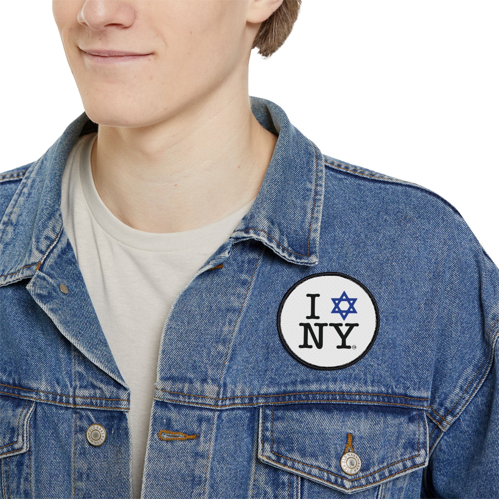 Iron-On Patch — I Love NY Star of David NYC Pride Patch