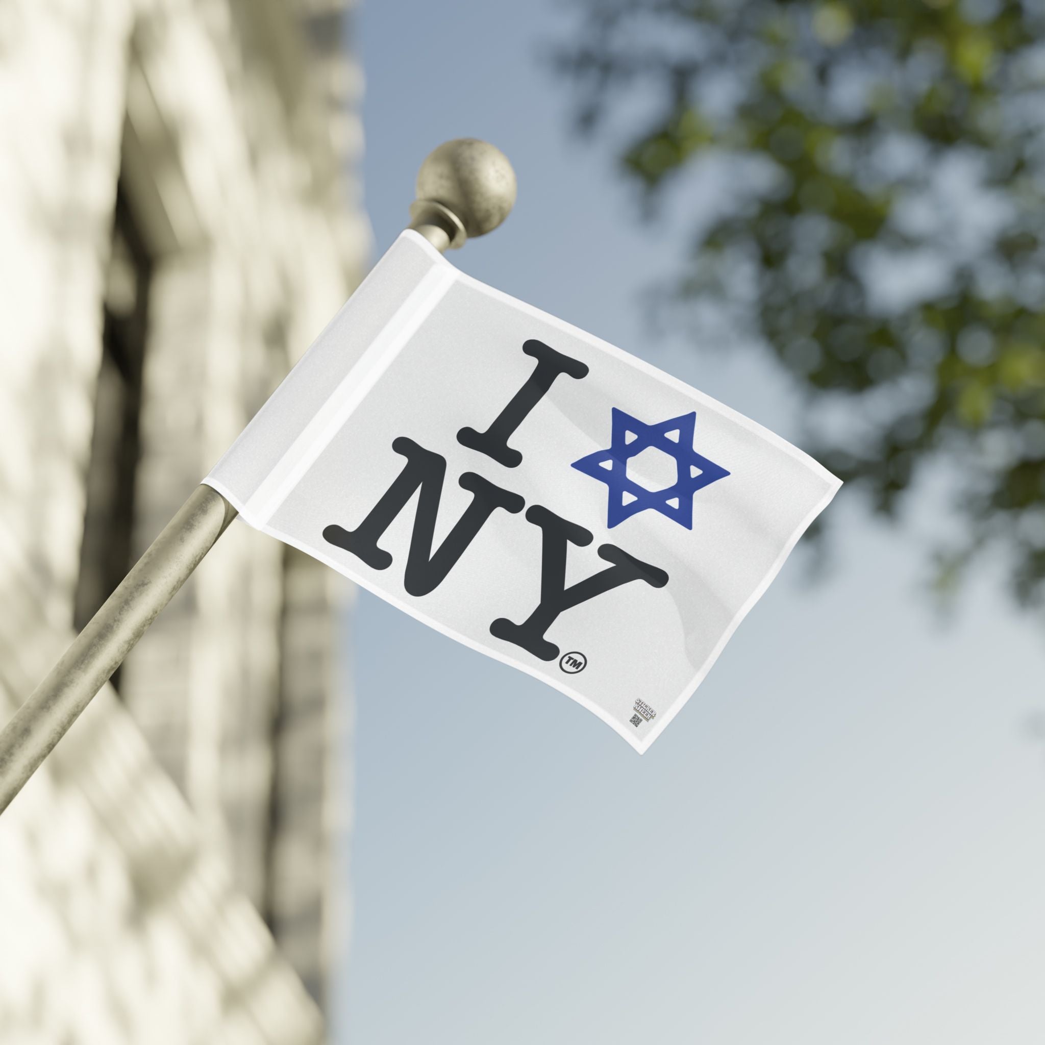 I Love NY Magen David Flag | Jewish New York Pride Flag