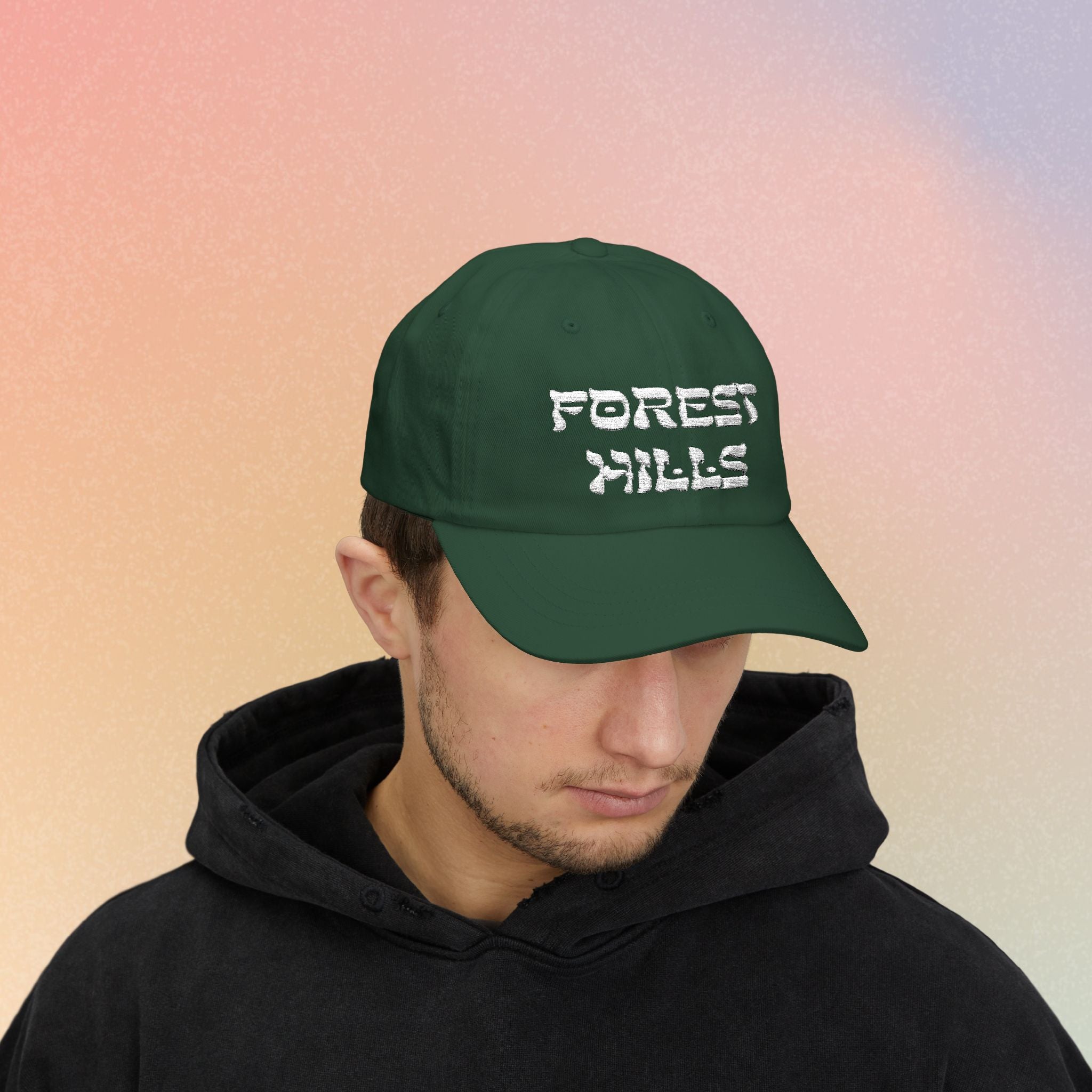 Forest Hills Hebrew Style Font Baseball Cap - Queens New York Jewish Pride