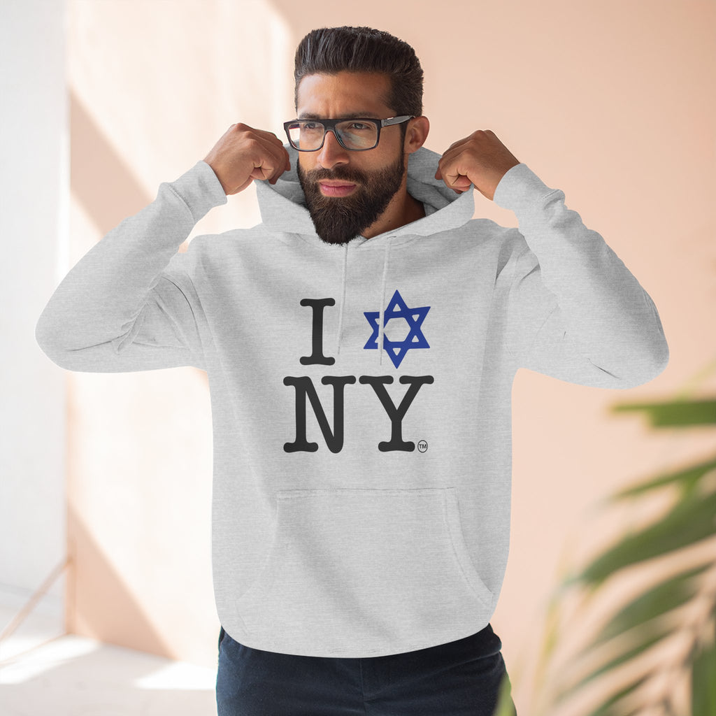 I Love NY Jewish Star Hoodie | Jewish New York Pride