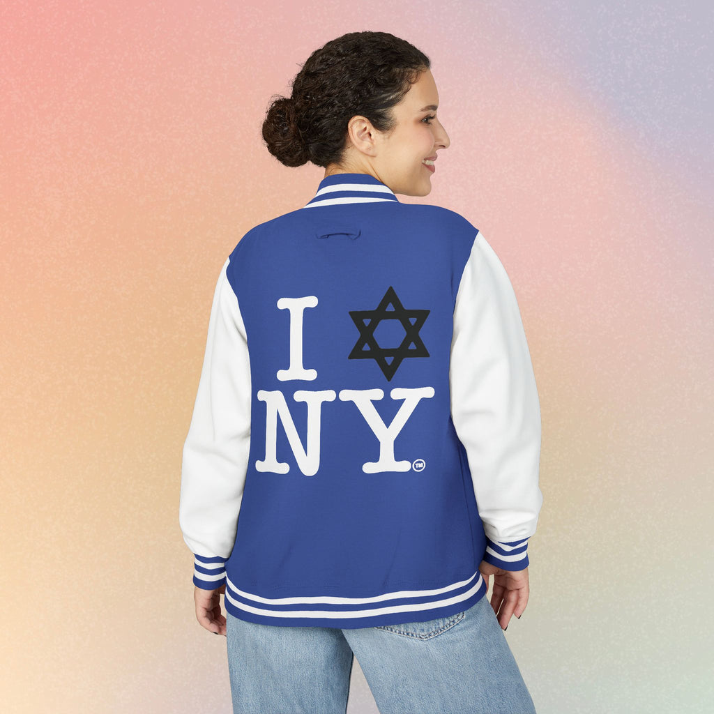 I NY Star of David Letterman Jacket | Jewish New York Varsity Jacket
