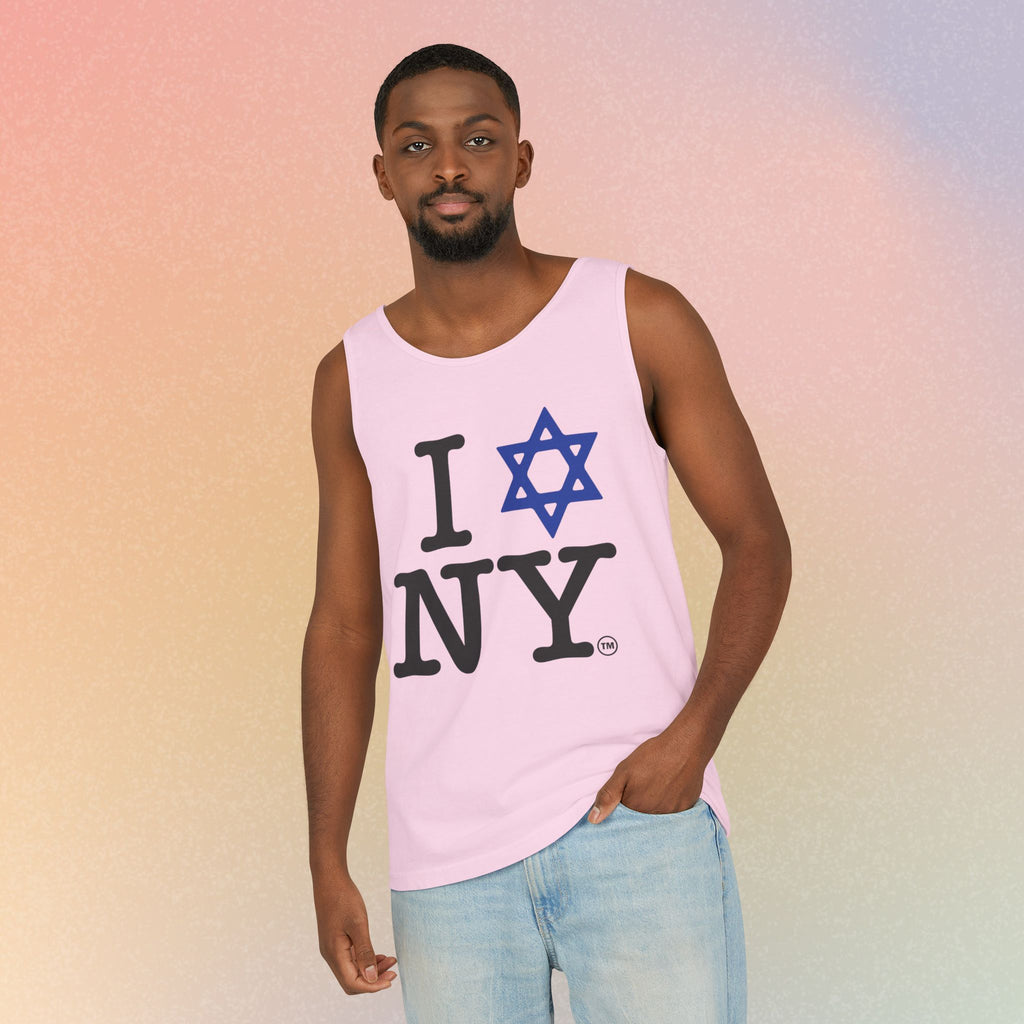 I Love NY Jewish Star Tank Top — Jewish NYC Pride Israel Love Sleeveless Tee