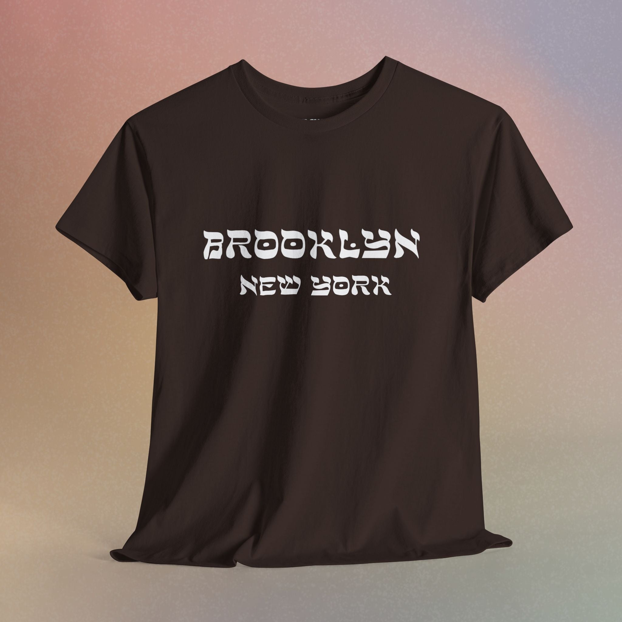 Brooklyn New York Hebrew Script - Unisex Heavy Cotton Tee