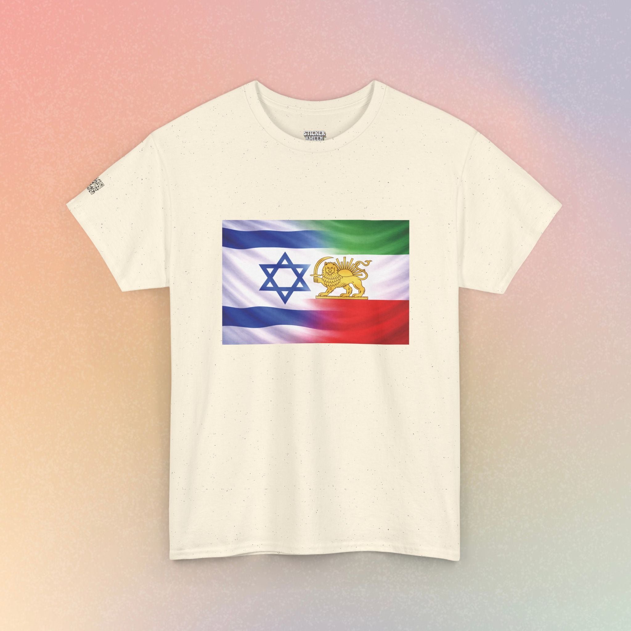 Israeli Persian Lion Flag T Shirt - Israel Persian Jewish Pride Tee