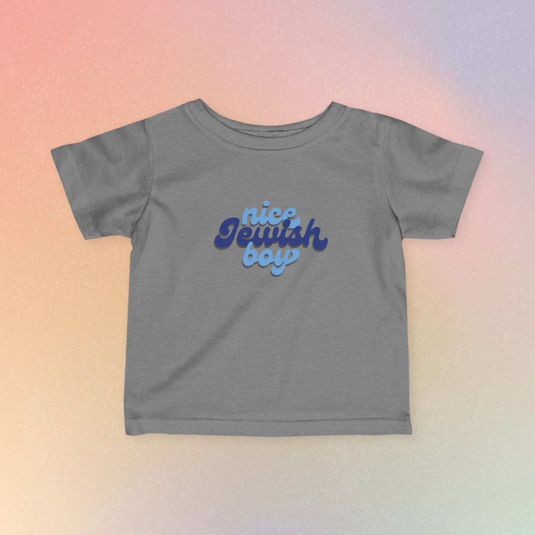 Infant Tee — "Nice Jewish Boy" Cute Retro Baby T‑Shirt (Newborn to 24M)