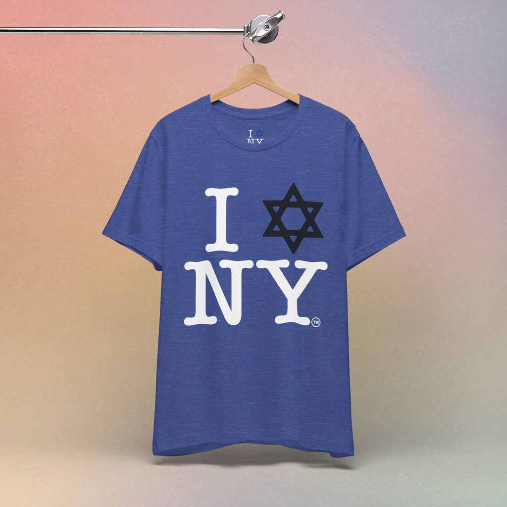 I Love New York Jewish Star of David T-Shirt - Jewish New York Pride