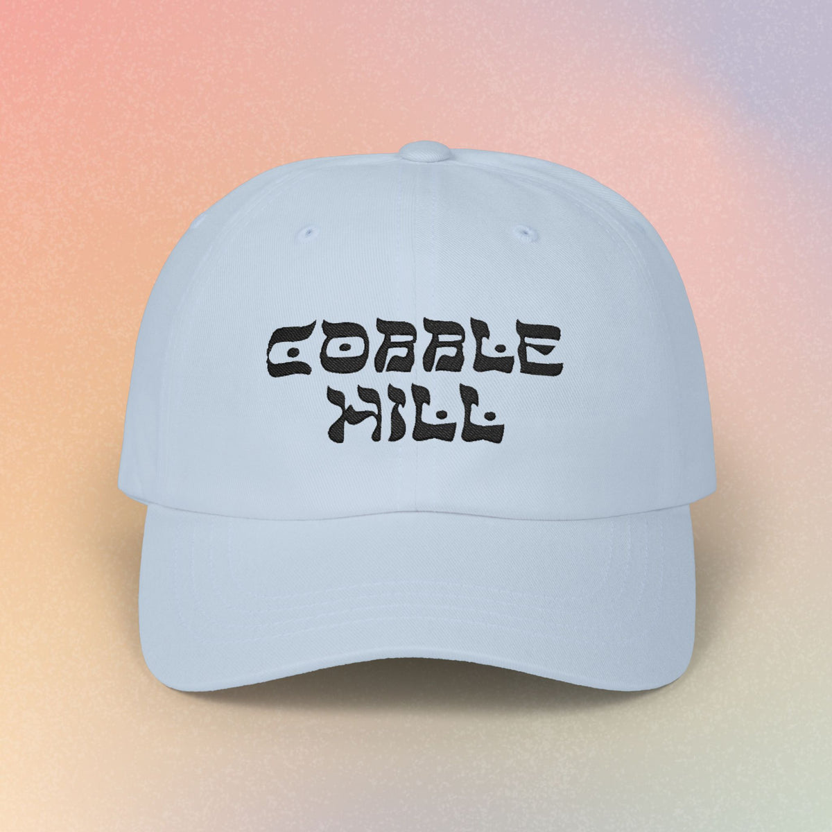 Copy of Cobble Hill Hebrew Style Font Baseball Cap - Brooklyn New York Jewish Pride