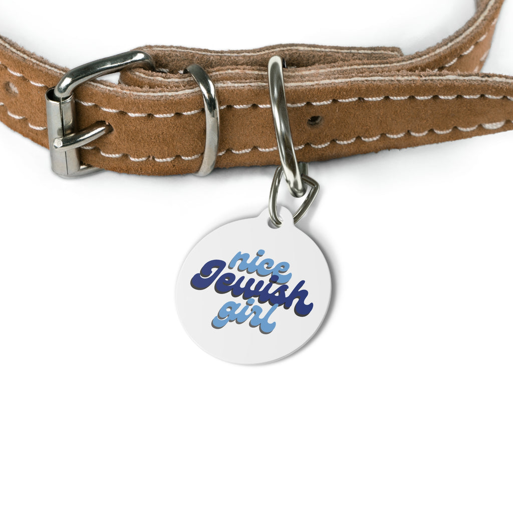 Nice Jewish Girl Pet Tag