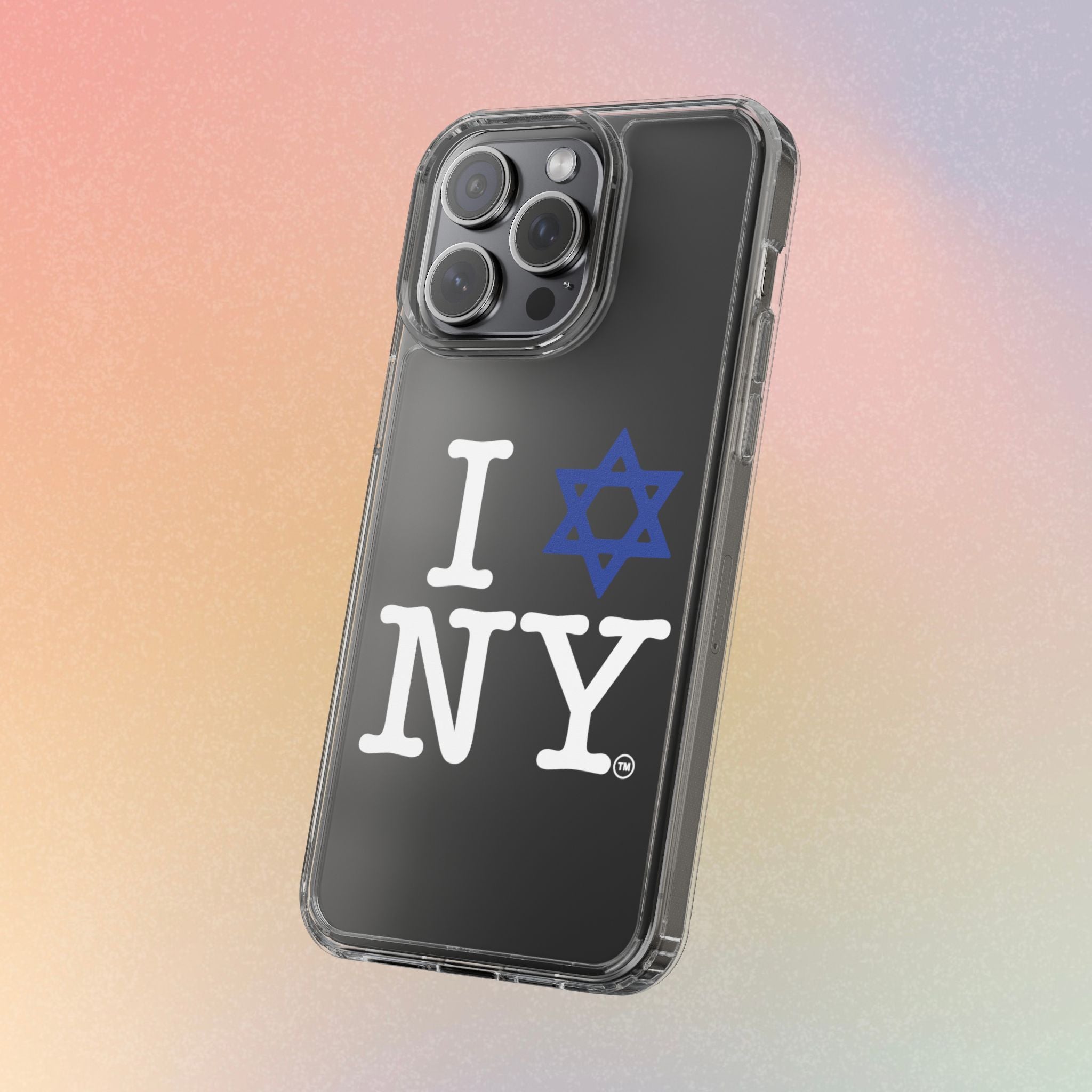 I Love NY Jewish Star Phone Case | Clear Case, Jewish New York Design