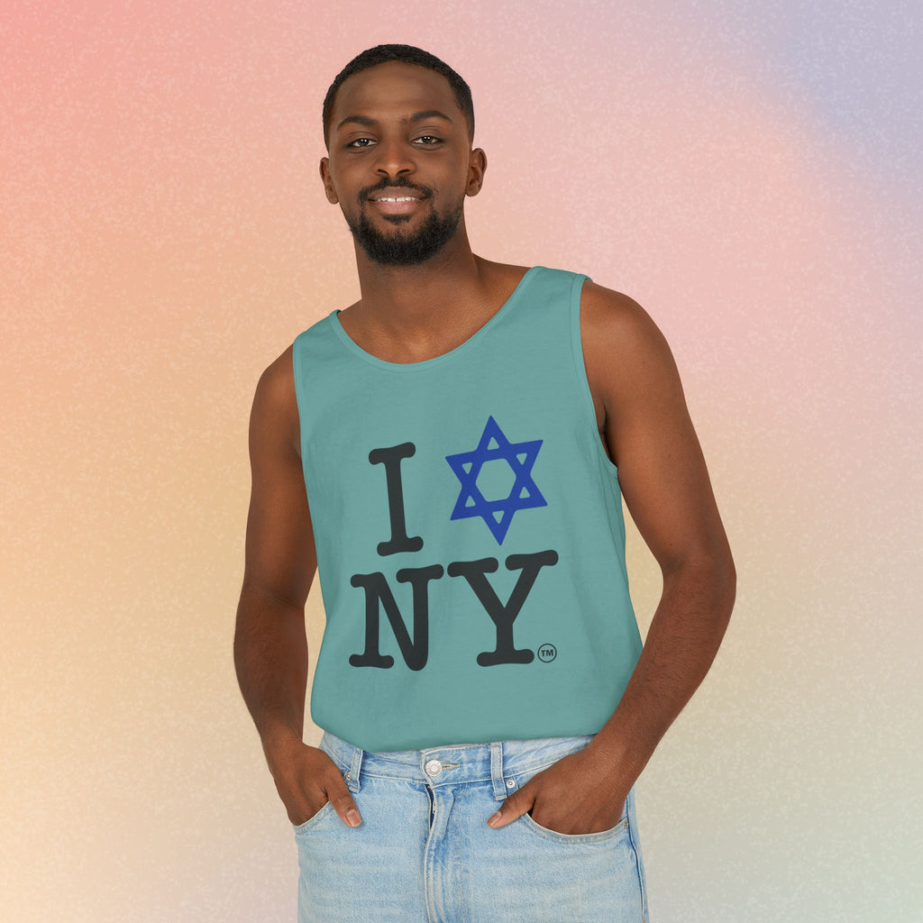 I Love NY Jewish Star Tank Top — Jewish NYC Pride Israel Love Sleeveless Tee