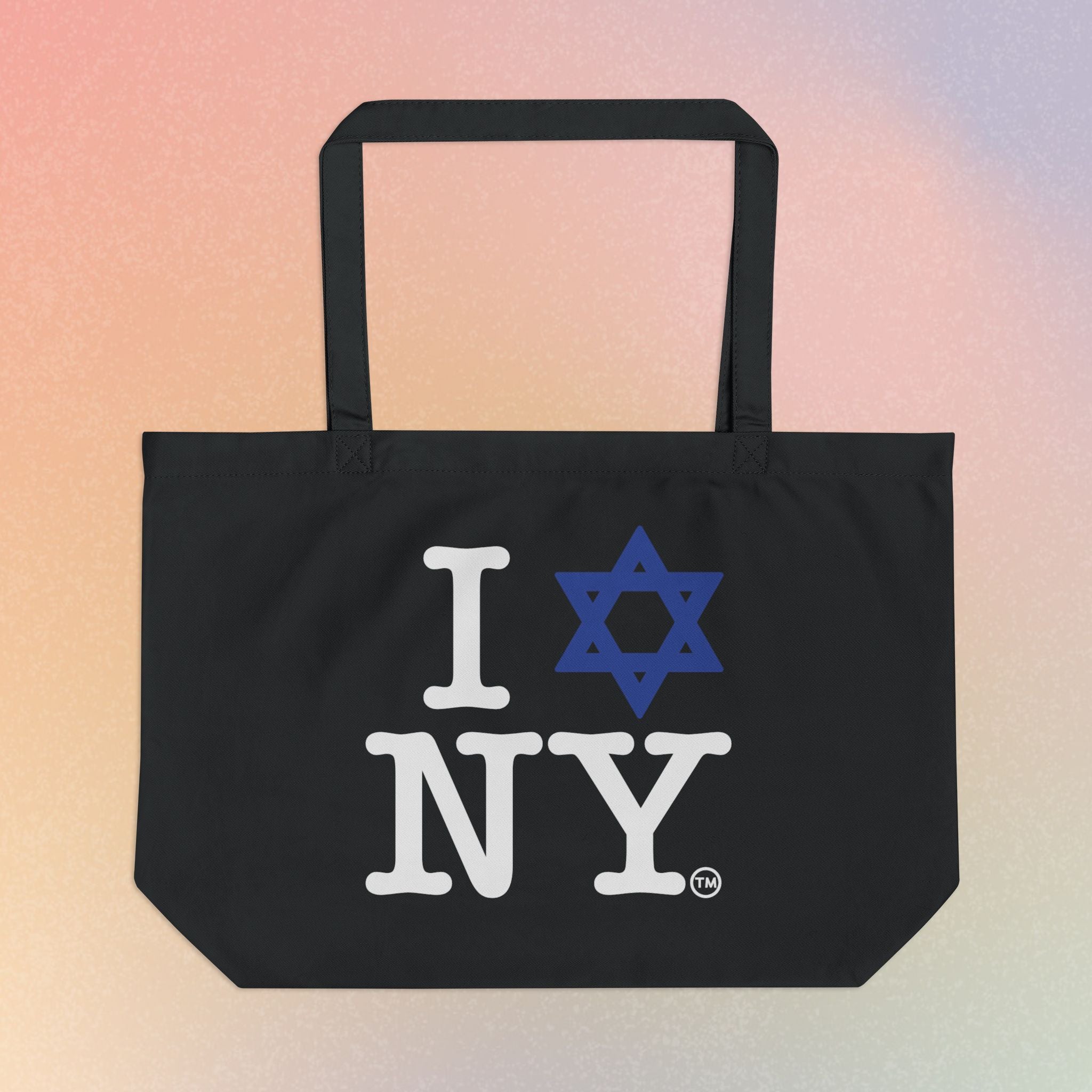 I Love NY Jewish Star Large Eco Tote