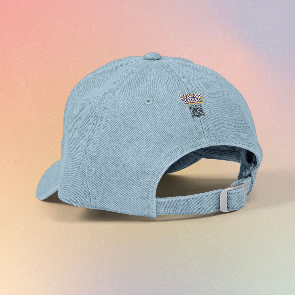 Embroidered 'Nice Jewish Girl' Denim Hat — Casual Baseball Cap for Jewish Pride & Everyday Wear