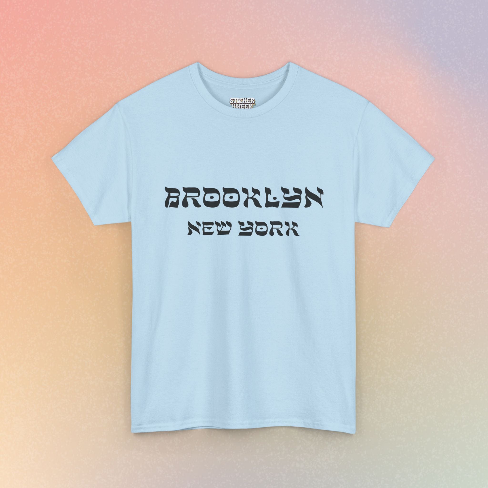 Brooklyn New York Hebrew Script - Unisex Heavy Cotton Tee