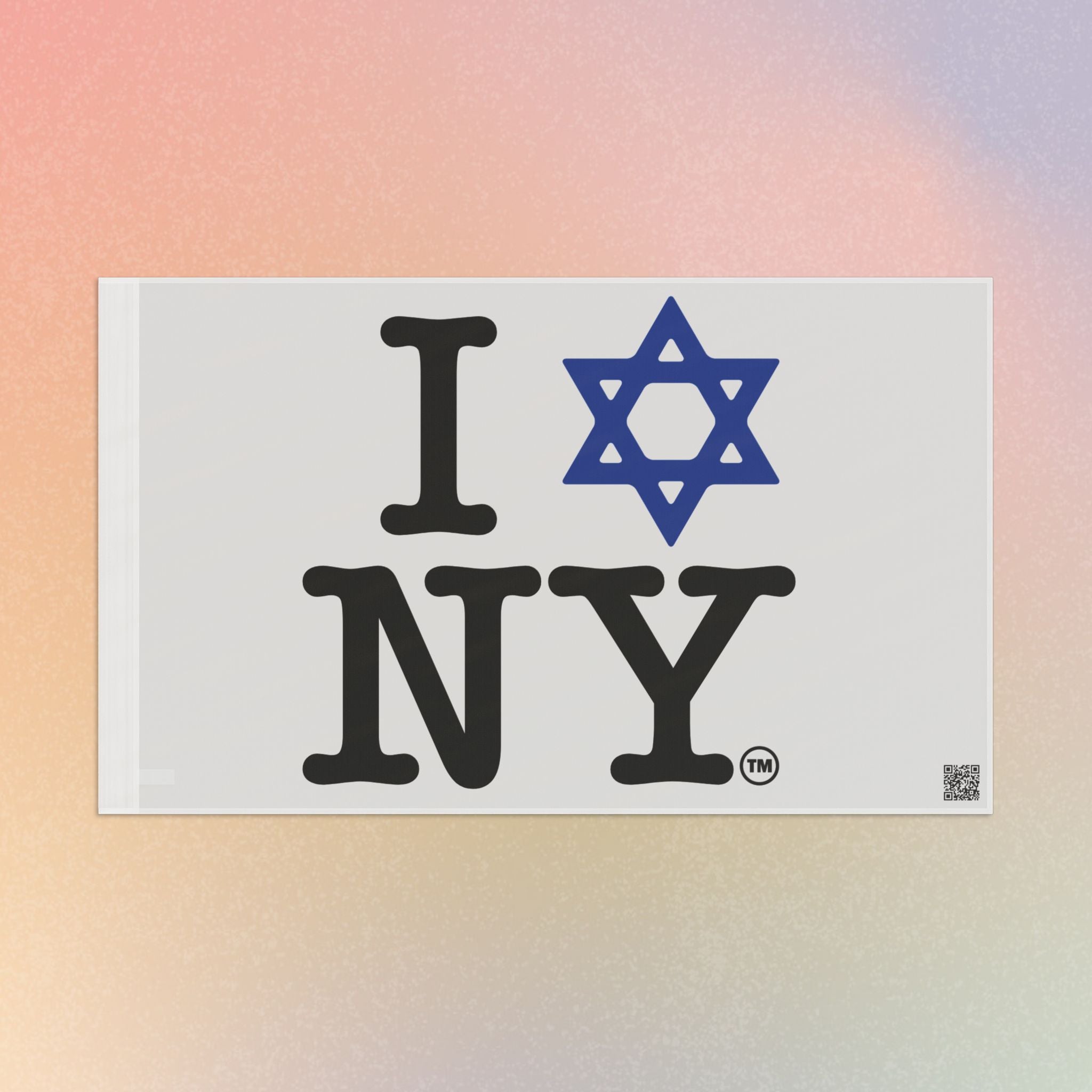 I Love NY Magen David Flag | Jewish New York Pride Flag